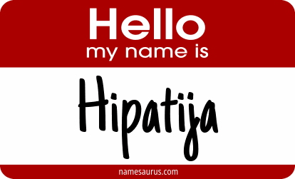 Hello my name is Hipatija png download