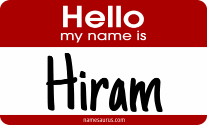 Hello my name is Hiram png download