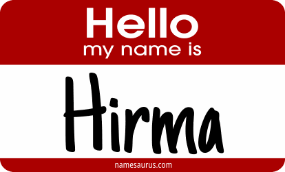 Hello my name is Hirma png download