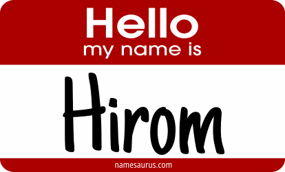Hello my name is Hirom png download