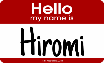 Hello my name is Hiromi png download