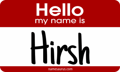 Hello my name is Hirsh png download