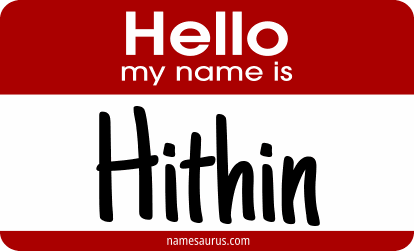 Hello my name is Hithin png download