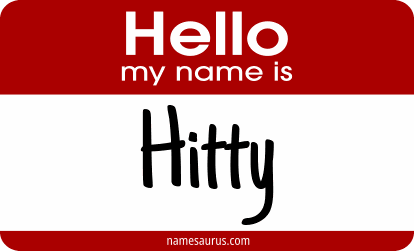 Hello my name is Hitty png download