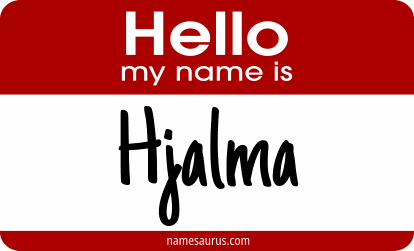 Hello my name is Hjalma png download