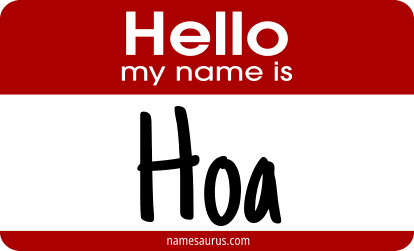 Hello my name is Hoa png download