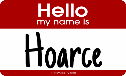 Hello my name is Hoarce png download