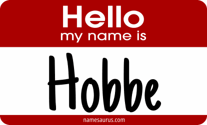 Hello my name is Hobbe png download