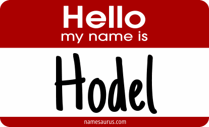 Hello my name is Hodel png download