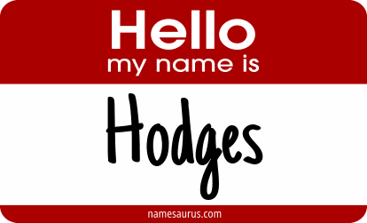 Hello my name is Hodges png download