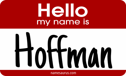 Hello my name is Hoffman png download