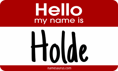 Hello my name is Holde png download