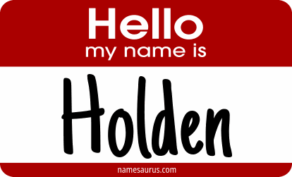 Hello my name is Holden png download