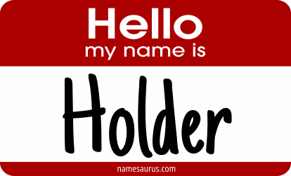 Hello my name is Holder png download