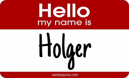 Hello my name is Holger png download