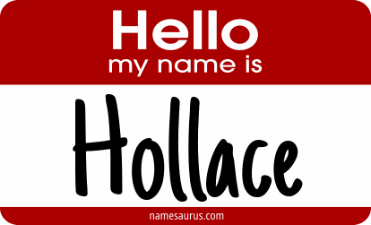 Hello my name is Hollace png download