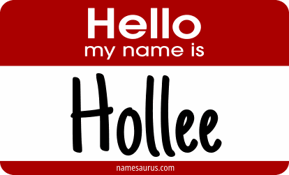 Hello my name is Hollee png download