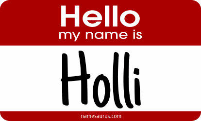 Hello my name is Holli png download