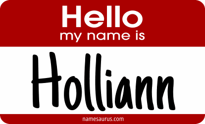 Hello my name is Holliann png download