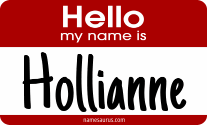 Hello my name is Hollianne png download