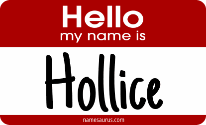 Hello my name is Hollice png download