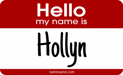 Hello my name is Hollyn png download