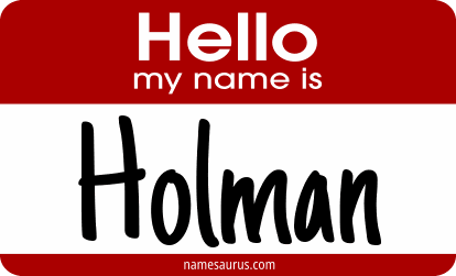 Hello my name is Holman png download