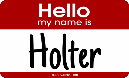 Hello my name is Holter png download