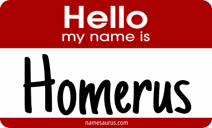 Hello my name is Homerus png download