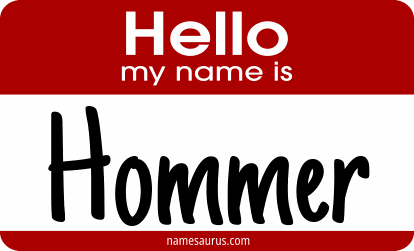 Hello my name is Hommer png download