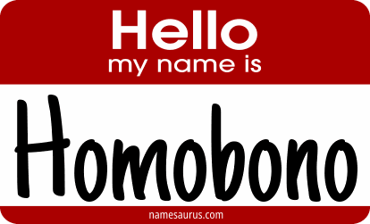 Hello my name is Homobono png download