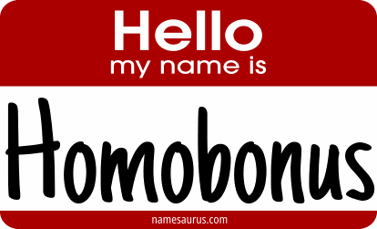 Hello my name is Homobonus png download