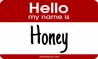 Hello my name is Honey png download