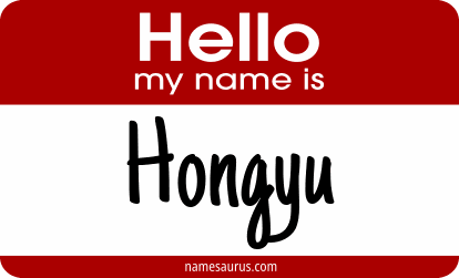 Hello my name is Hongyu png download