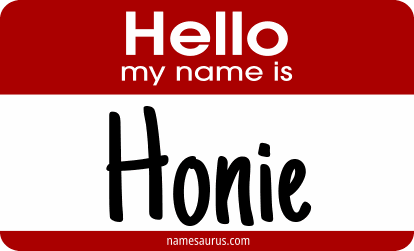Hello my name is Honie png download