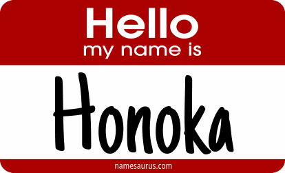 Hello my name is Honoka png download