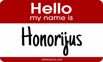 Hello my name is Honorijus png download