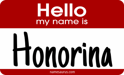 Hello my name is Honorina png download