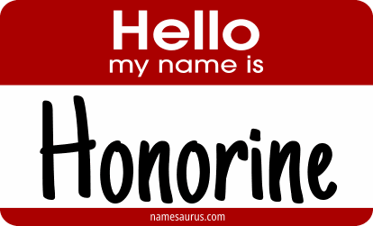 Hello my name is Honorine png download