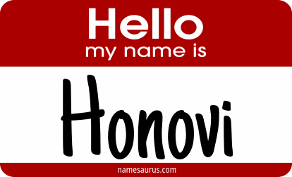 Hello my name is Honovi png download