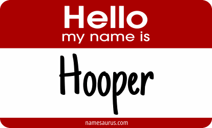 Hello my name is Hooper png download