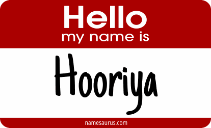 Hello my name is Hooriya png download