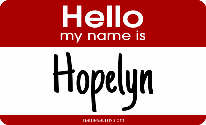 Hello my name is Hopelyn png download