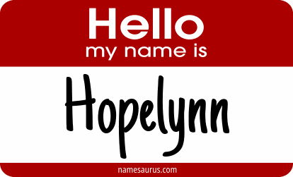 Hello my name is Hopelynn png download