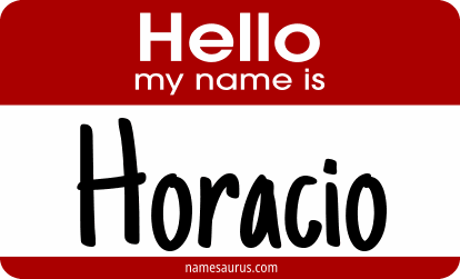 Hello my name is Horacio png download