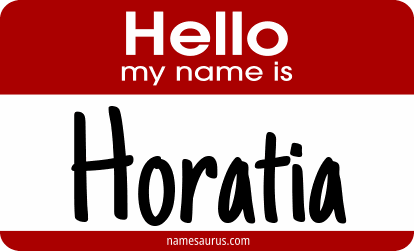 Hello my name is Horatia png download