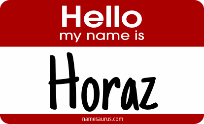 Hello my name is Horaz png download