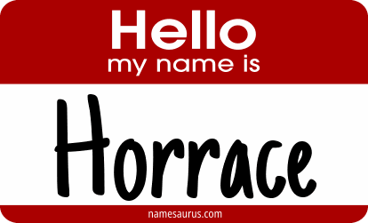 Hello my name is Horrace png download