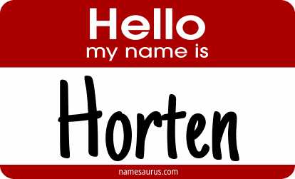 Hello my name is Horten png download