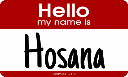 Hello my name is Hosana png download